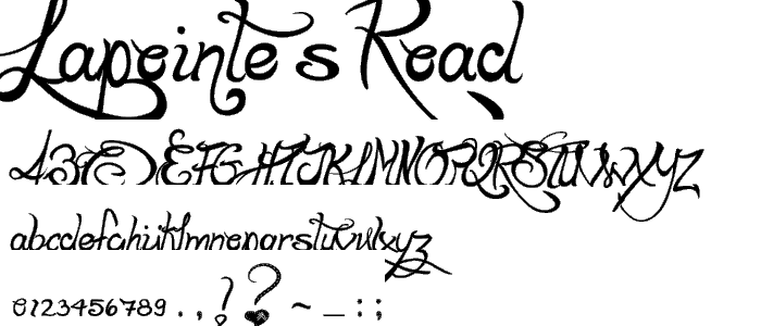 LaPointe_s Road font